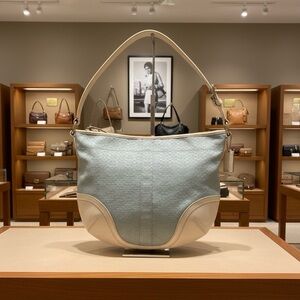 Vintage Coach Blue Mini C's Hobo – Style M0772 F10920